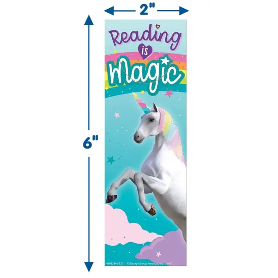 Unicorn Reading is Magic Bookmarks, 36 Per Pack, 6 Packs {3}
