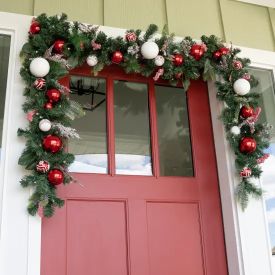 9 ft. Artificial Christmas Garland with Lights - Nordic {4}