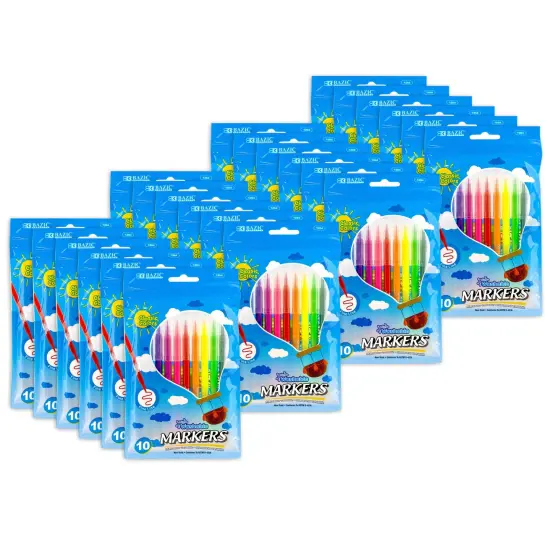 Fine Line Washable Markers, 10 Per Pack, 24 Packs {1}