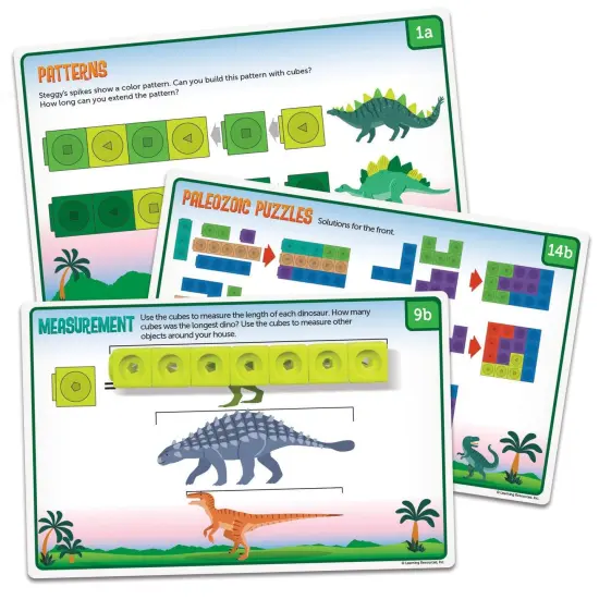 Mathlink&reg; Cubes Kindergarten Math Activity Set: Dino Time! {6}