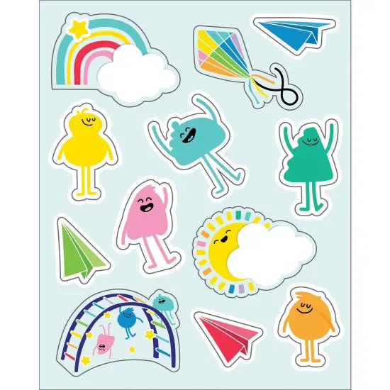 Happy Place Shape Stickers, 72 Per Pack, 12 Packs {2}