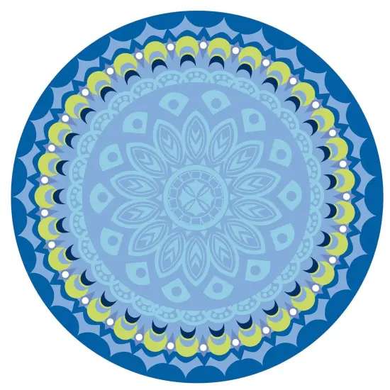 Blue Harmony Assorted Round Paper Cut Outs, 36 Per Pack, 6 Packs {4}