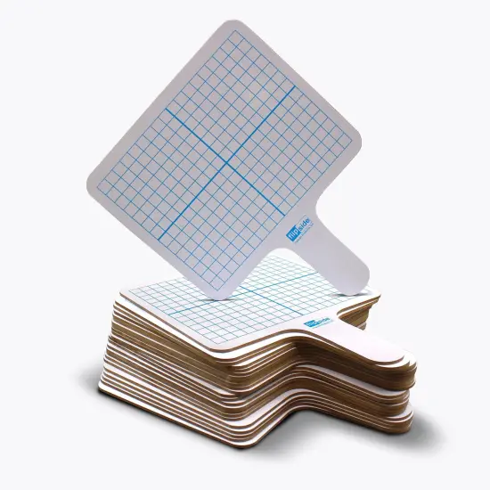 Rectangular Graph Dry Erase Answer Paddle, Class Pack of 24 {1}