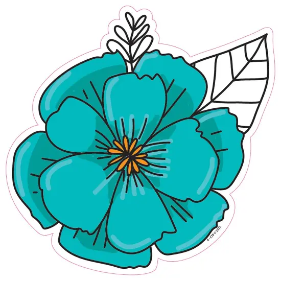 Bright Blooms Doodly Blooms 6" Designer Cut-Outs, 36 Per Pack, 3 Packs {4}