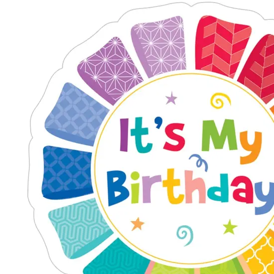 Painted Palette Happy Birthday Badge, 36 Per Pack, 6 Packs {2}