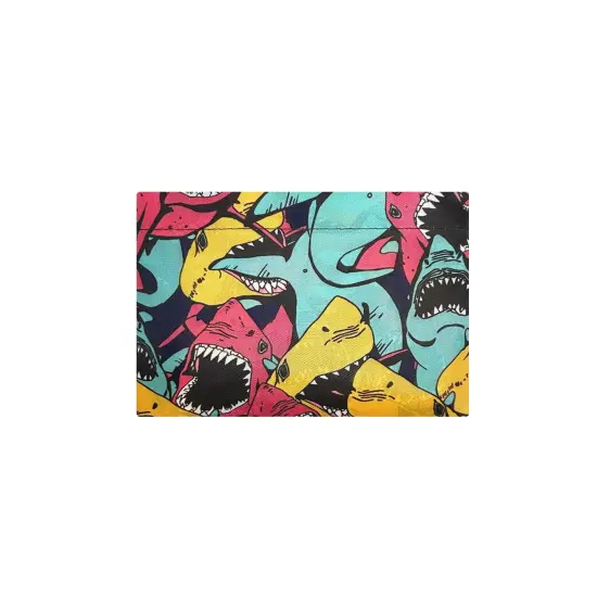 Wrapables Large Foldable Tote Nylon Reusable Grocery Bags, Sharks {4}
