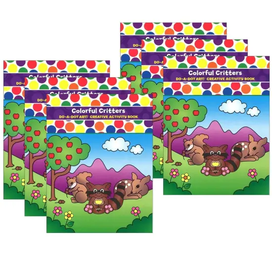 Colorful Critters Creative Art & Activity Book, Pack of 6 {1}