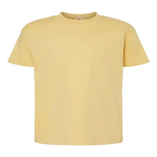 Hanes&reg; Essential-T Youth Short Sleeve Crew Neck T-Shirt Athletic gold {1}