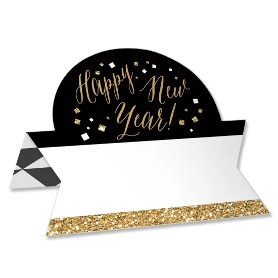 Big Dot of Happiness New Year&rsquo;s Eve - Gold - New Years Eve Party Tent Buffet Card - Table Setting Name Place Cards - Set of 24 {1}