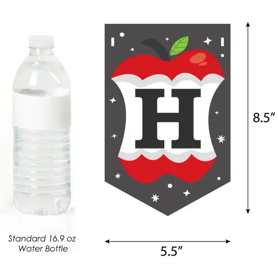 Big Dot of Happiness Teacher Retirement - Happy Retirement Party Bunting Banner - Party Decorations - Happy Retirement {4}