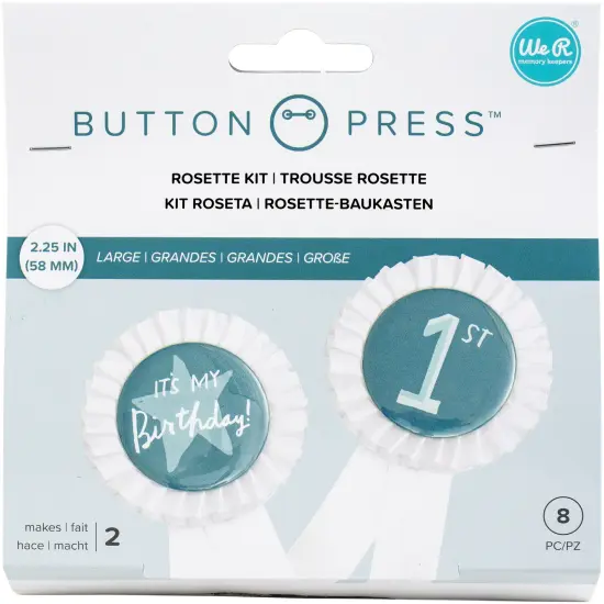 We R Button Press Rosette Kit-Makes 2 {1}