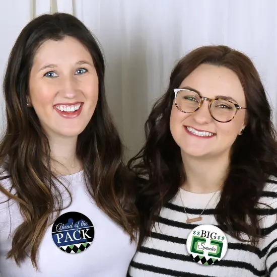 Big Dot of Happiness Kentucky Horse Derby - 3 inch Horse Race Party Badge - Pinback Buttons - Set of 8 {6}