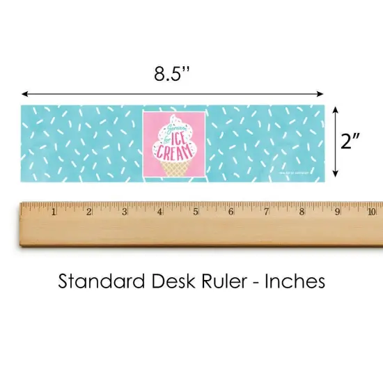 Big Dot of Happiness Scoop Up the Fun - Ice Cream - Sprinkles Party Water Bottle Sticker Labels - Set of 20 {6}