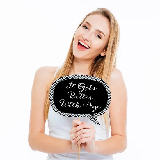 Big Dot of Happiness Wedding Anniversary - Photo Booth Props Kit - 20 Count {4}