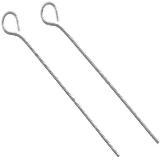 John Bead Stainless Steel Eye Pins 100/Pkg-30mm {3}