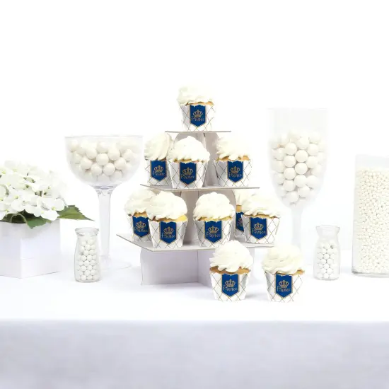 Big Dot of Happiness Royal Prince Charming - Baby Shower or Birthday Party Decorations - Party Cupcake Wrappers - Set of 12 {3}