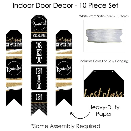 Big Dot of Happiness Reunited - Hanging Vertical Paper Door Banners - School Class Reunion Party Wall Decoration Kit - Indoor Door Decor {6}