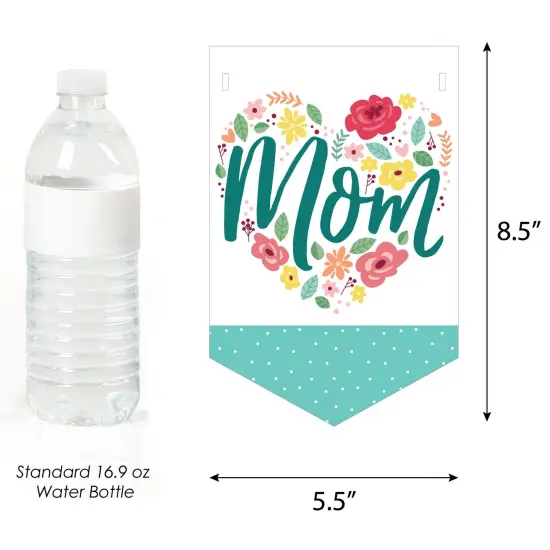 Big Dot of Happiness Colorful Floral Happy Mother's Day - We Love Mom Party Bunting Banner - Party Decorations - Happy Mother's Day {3}