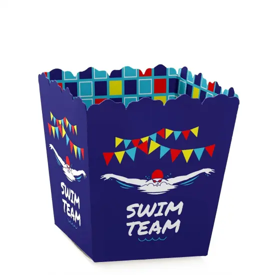 Big Dot of Happiness Making Waves - Swim Team - Party Mini Favor Boxes - Swimming Party or Birthday Party Treat Candy Boxes - Set of 12 {1}