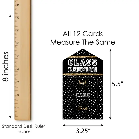 Big Dot of Happiness Reunited - School Class Reunion Party Game Pickle Cards - Truth, Dare, Share Pull Tabs - Set of 12 {6}