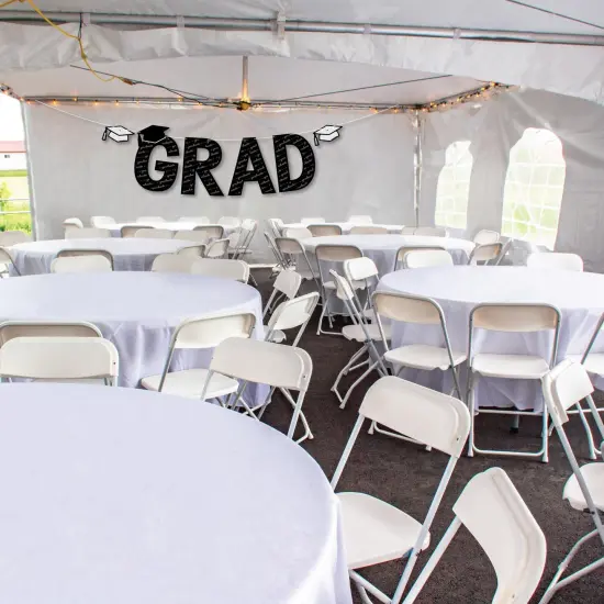 Big Dot of Happiness Graduation Cheers - Large Graduation Party Decorations - GRAD - Outdoor Letter Banner {4}