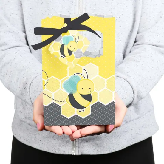 Big Dot of Happiness Honey Bee - Baby Shower or Birthday Party Favor Boxes - Set of 12 {6}