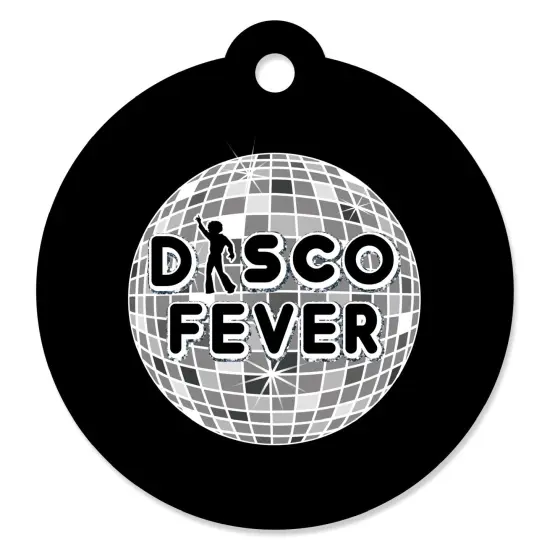 Big Dot of Happiness 70's Disco - 1970's Disco Fever Party Favor Gift Tags (Set of 20) {1}