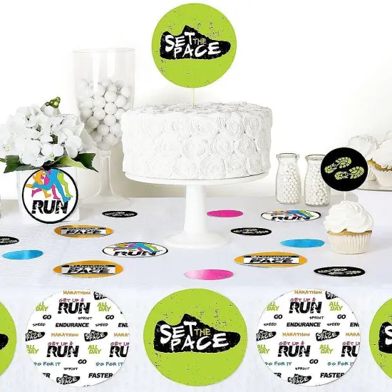 Big Dot of Happiness Set the Pace - Running - Track Party Giant Circle Confetti - Cross Country or Marathon Party D&eacute;cor - Large Confetti 27 Count {6}