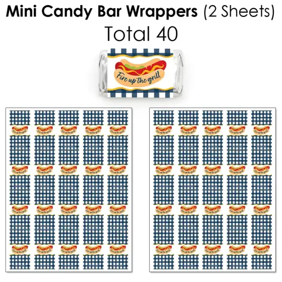 Big Dot of Happiness Fire Up the Grill - Summer BBQ Picnic Party Candy Favor Sticker Kit - 304 Pieces {4}