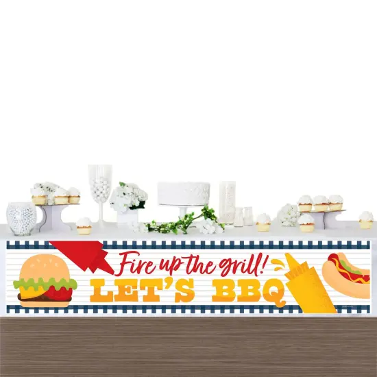 Big Dot of Happiness Fire Up the Grill - Summer BBQ Picnic Party Decorations Party Banner {4}