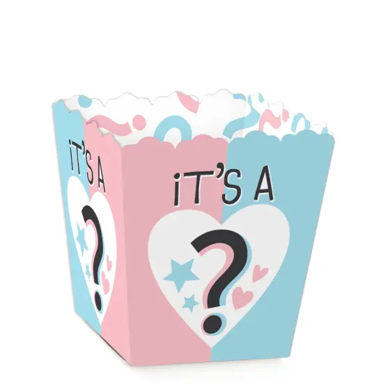 Big Dot of Happiness Baby Gender Reveal - Party Mini Favor Boxes - Team Boy or Girl Party Treat Candy Boxes - Set of 12 {1}