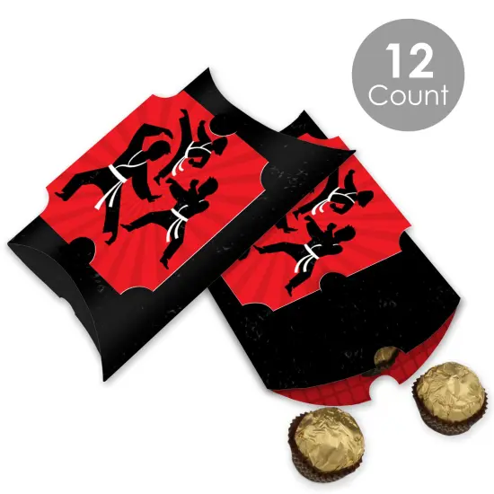 Big Dot of Happiness Karate Master - Favor Gift Boxes - Martial Arts Birthday Party Large Pillow Boxes - Set of 12 {3}