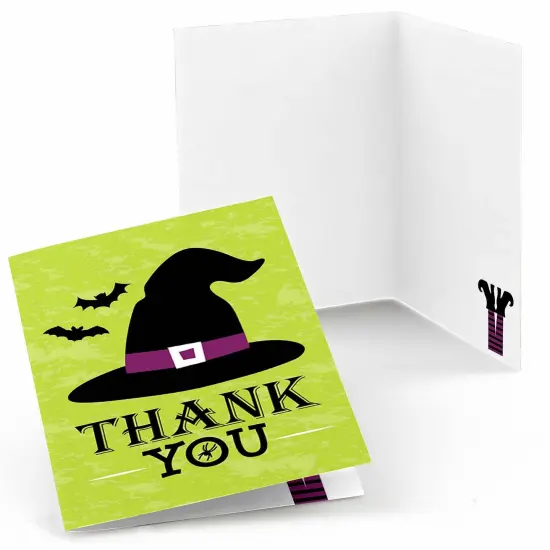 Big Dot of Happiness Happy Halloween - Witch Party Thank You Cards (8 Count) {1}