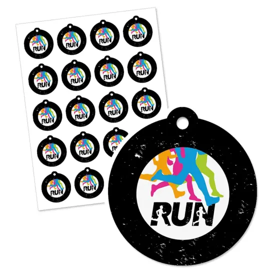 Big Dot of Happiness Set the Pace - Running - Track, Cross Country or Marathon Party Favor Gift Tags (Set of 20) {3}