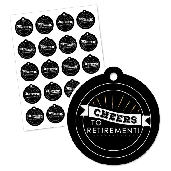 Big Dot of Happiness Happy Retirement - Retirement Party Favor Gift Tags (Set of 20) {3}