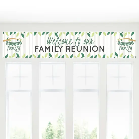Big Dot of Happiness Family Tree Reunion - Family Gathering Party Decorations Party Banner {6}