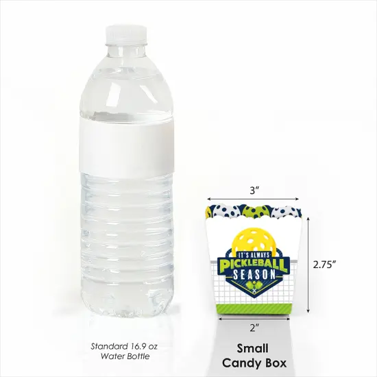 Big Dot of Happiness Let&rsquo;s Rally - Pickleball - Party Mini Favor Boxes - Birthday or Retirement Party Treat Candy Boxes - Set of 12 {4}