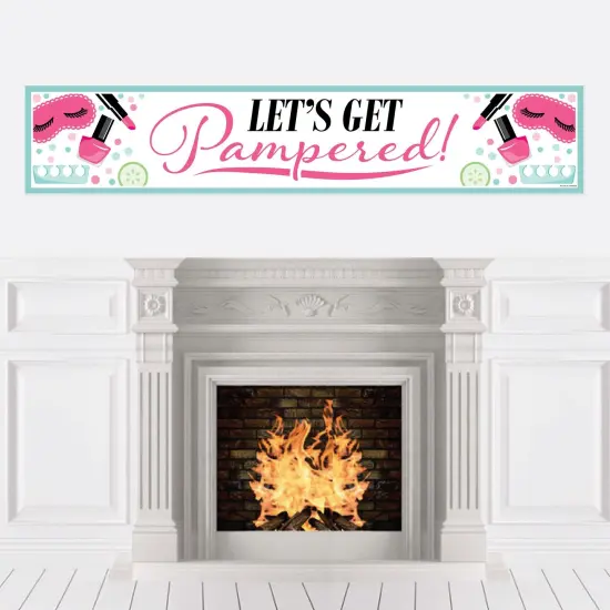 Big Dot of Happiness Spa Day - Girls Makeup Party Decorations Party Banner {1}
