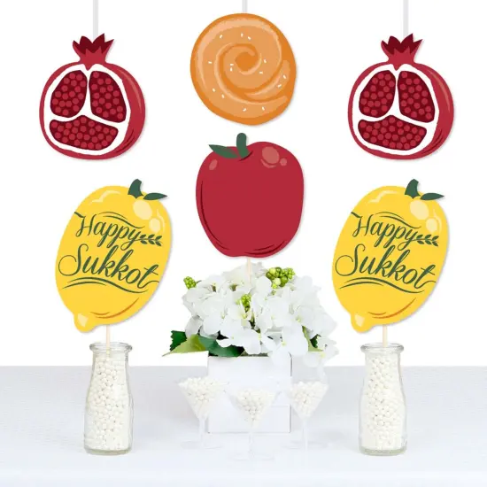 Big Dot of Happiness Sukkot - Apple, Pomegranate, Etrog, and Challah Decorations DIY Sukkah Essentials - Set of 20 {1}