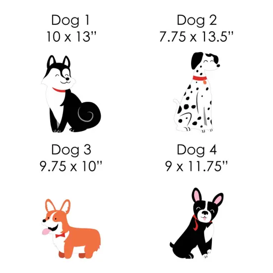 Big Dot of Happiness Pawty Like a Puppy - Yard Sign and Outdoor Lawn Decorations - Dog Baby Shower or Birthday Party Yard Signs - Set of 8 {7}