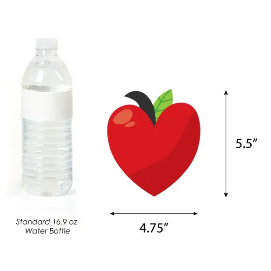 Big Dot of Happiness Teacher Retirement - Pencil Apple Decorations DIY Happy Retirement Party Essentials - Set of 20 {6}