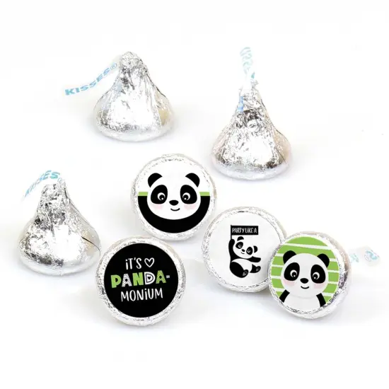 Big Dot of Happiness Party Like a Panda Bear - Baby Shower or Birthday Party Round Candy Sticker Favors - Labels Fits Chocolate Candy (1 sheet of 108) {1}