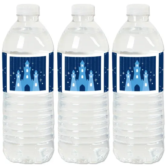 Big Dot of Happiness Fairy Tale Fantasy - Royal Prince and Princess Party Water Bottle Sticker Labels - Set of 20 {1}