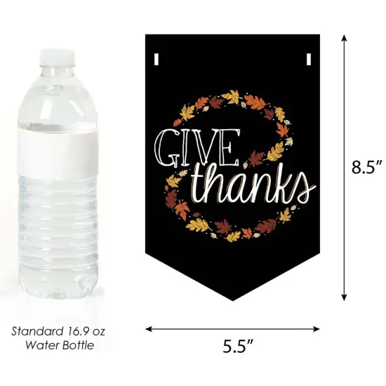 Big Dot of Happiness Give Thanks - Thanksgiving Party Bunting Banner - Fall Party Decorations - Happy Thanksgiving {3}