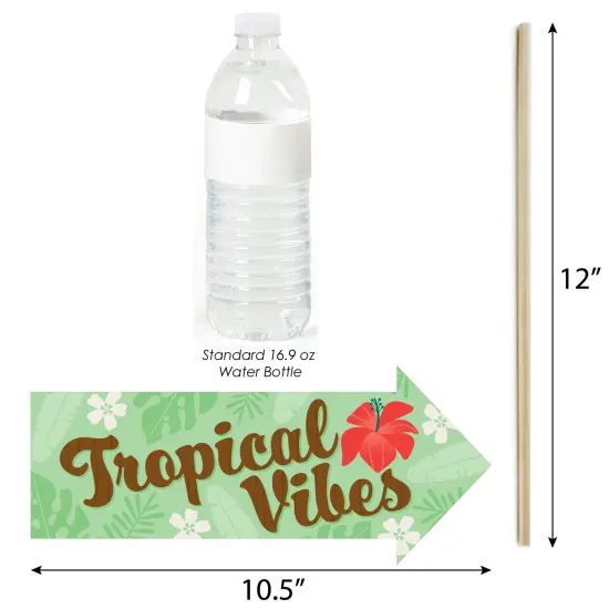Big Dot of Happiness Funny Tropical Luau - Hawaiian Beach Party Photo Booth Props Kit - 10 Piece {4}