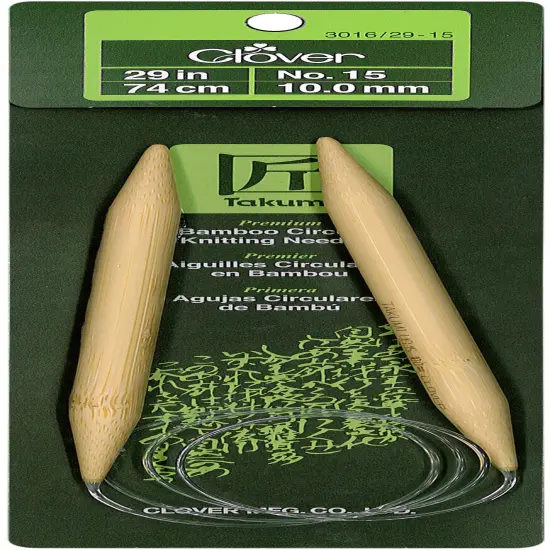 Takumi Bamboo Circular Knitting Needles 29"-Size 15/10mm {1}
