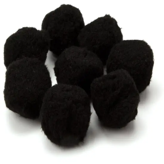 CousinDIY Pom-Poms 2" 8/Pkg-Black {3}