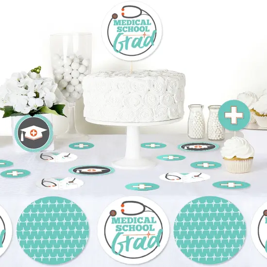 Big Dot of Happiness Medical School Grad - Doctor Graduation Party Giant Circle Confetti - Party Decorations - Large Confetti 27 Count {6}