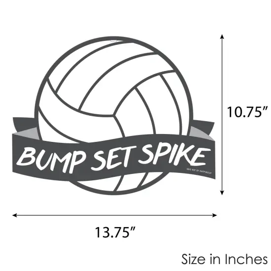 Big Dot of Happiness Bump, Set, Spike - Volleyball - Hanging Porch Baby Shower or Birthday Party Outdoor Decorations - Front Door Decor - 1 Piece Sign {7}
