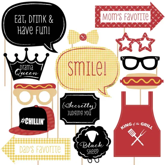 Big Dot of Happiness Family Reunion - Photo Booth Props Kit - 20 Count {1}